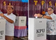 Kedua Calon Bupati Gorontalo Utara ini Nyoblos di Satu TPS