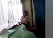 Galang Rawadang saat histeris di depan ayahanya. (foto tangkap layar video)