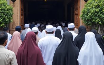 Foto ini hanya ilustrasi yang menggambarkan semangat menunaikan fardhu kifayah melayat ke rumah duka