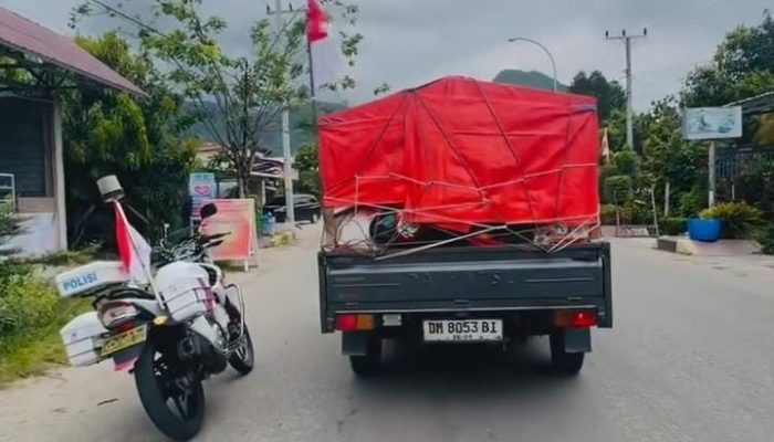 Viral! Aksi Baik Polisi Bantu Supir Asal Gorontalo yang Tersesat di Kolut