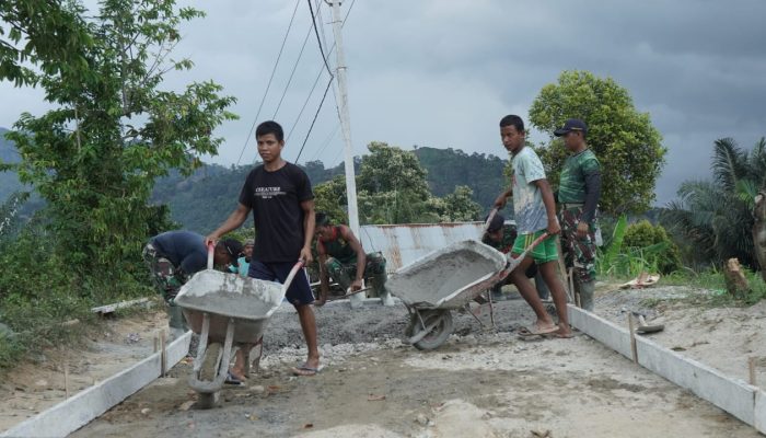 TMMD Ngebut! Jalan Desa Tonala Udah 46 Persen Cuma dalam Dua Pekan